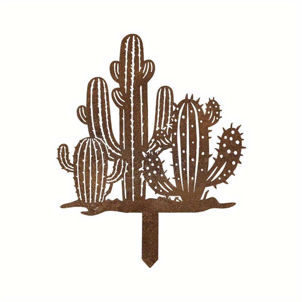 1pc vintage rusty stake metal outdoor decor - Temu