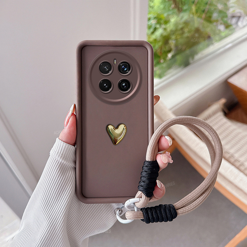 TEMU Phone Case - Thickened Anti-fingerprint Frosted Shockproof Phone Case In Candy Color With A , Suitable For Huawei Honor Magic 7 And Magic 7 Pro,