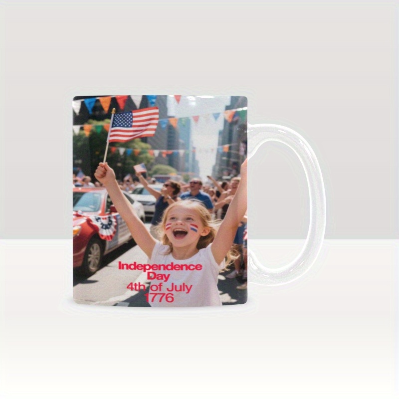 TEMU Custom 11oz Ceramic Coffee Mug - Reusable, Thermal, Travel Mug, Hand Wash Only - , Unisex, 8 Color Mug Optional, Personalized Coffee Mug, Heated