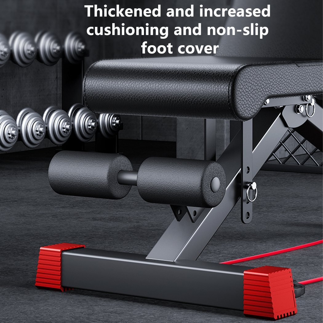 Adjustable Sit Up Abdominal Bench Foldable Press Weight Gym Ab Exercise Fitness