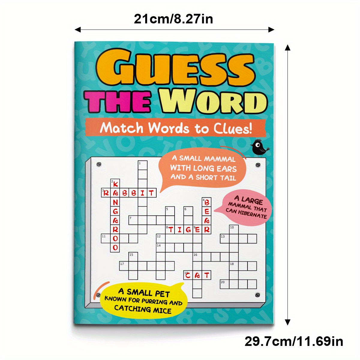 Early Learning Word Guessing Books Fun Word Guessing Activity for Kids, Boost Vocabulary and Cognitive Skills
