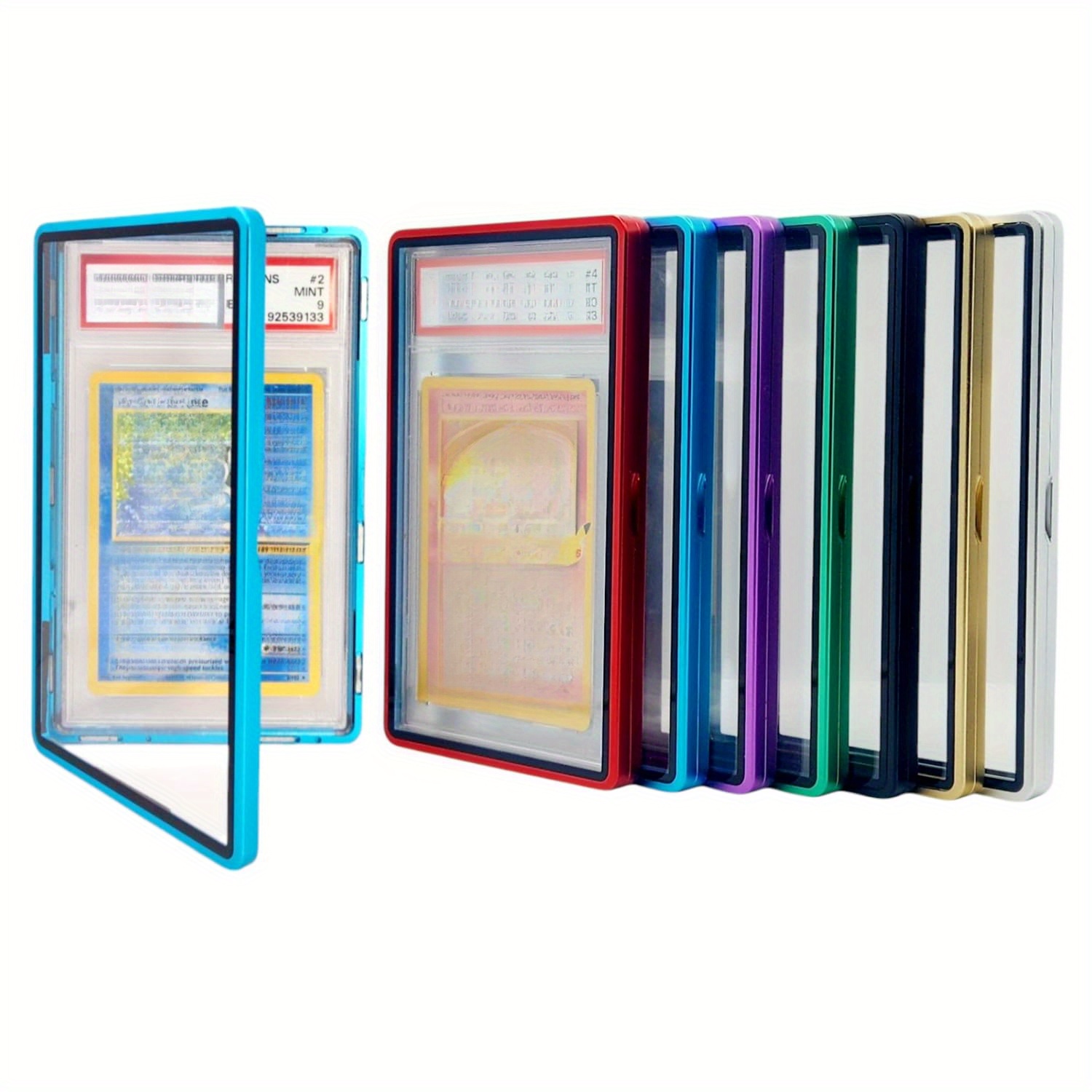 Top pickPSA BGS Grading Card Protective Case - Aluminum Alloy Metal Frame Magnetic Drop-Proof and Scratch-Resistant Card Holder, Stackable UV-Resistant Sports Card Storage Box, Suitable for Baseball and Soccer Game Card DisplayOpen in new tab.