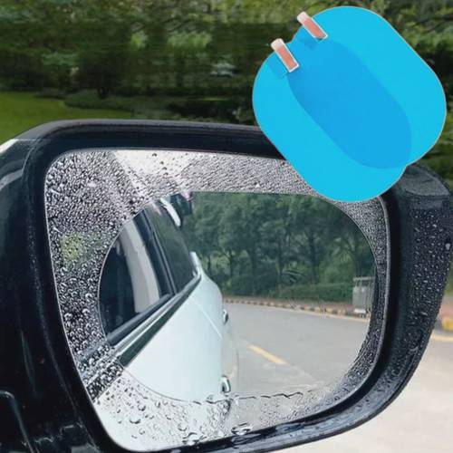imagen del artículo 4 películas antivaho para retrovisor de coche | película impermeable a prueba de lluvia, universalmente aplicable, montaje y pegar