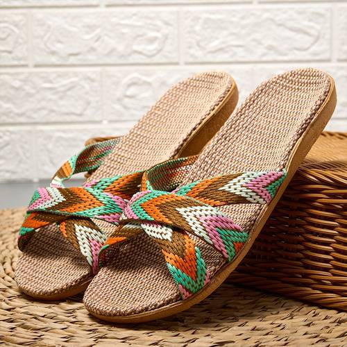 item picture new summer slippers breathable indoor home slippers for women quiet and lightweight couple house slippers women shoes