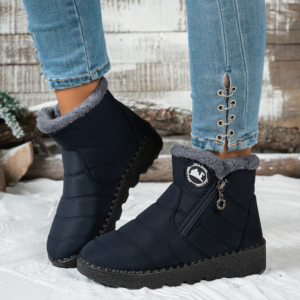 Women's Winter Boots, Warm Ankle Boots for Cold Weather