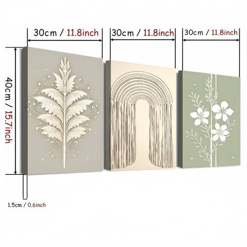 2d flat 2d flat 2d flat set of 3 wooden framed canvas art prints featuring stylish floral and abstract designs for home decor in living room bedroom and kitchen ideal gifts for halloween and christmas for