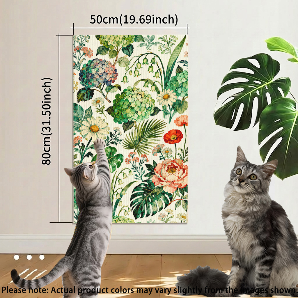 TEMU Indoor Cat Scratching Boards And Climbing Mats, Self-adhesive Cat Scratch Pads Are Suitable For Installation On Walls Or Sofa Areas, Durable Cat