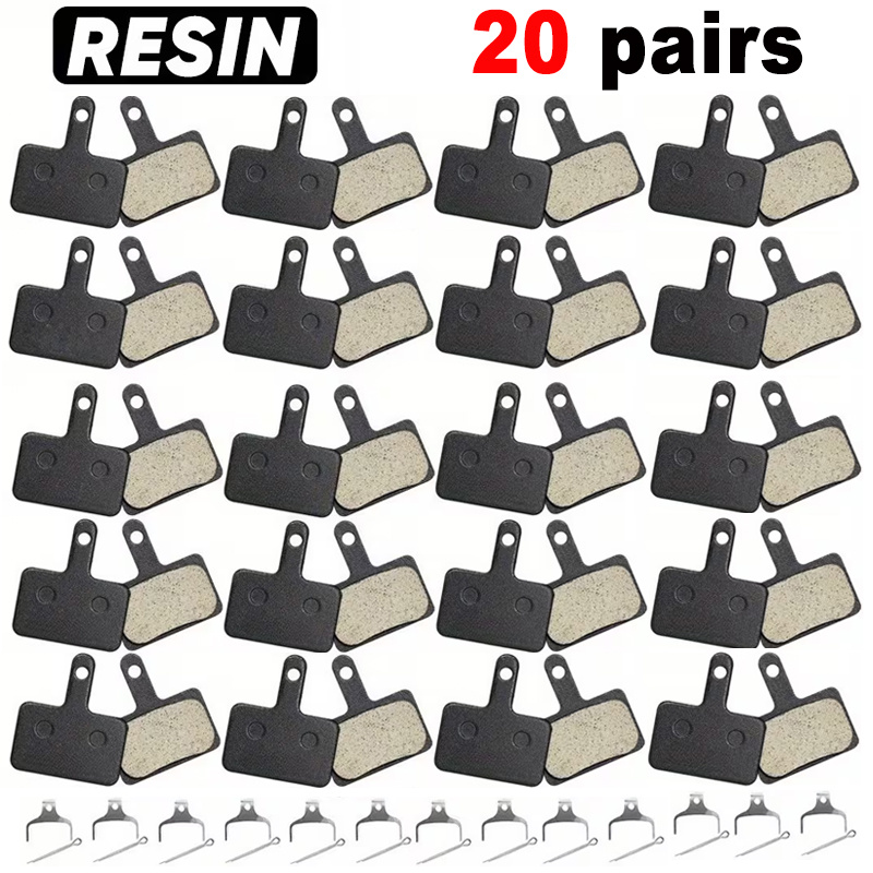 TEMU 20 Pairs Heavy-duty Resin Bicycle Compatible For Mt200, , , M315, M525, M475, M495, M515 Brake Systems - High-performance Resin Brake Pads