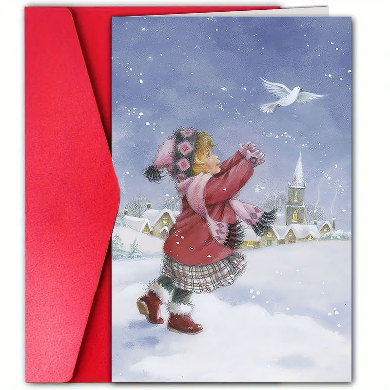 TEMU 1pc Greeting Envelope - Christmas For Anyone, , Greetings, , , , , , And
