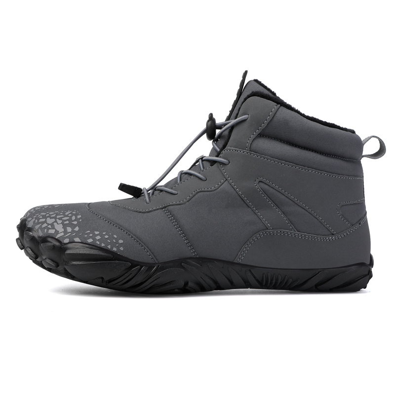 High-Top Fleece-Lined Outdoor Snow Boots for Hiking