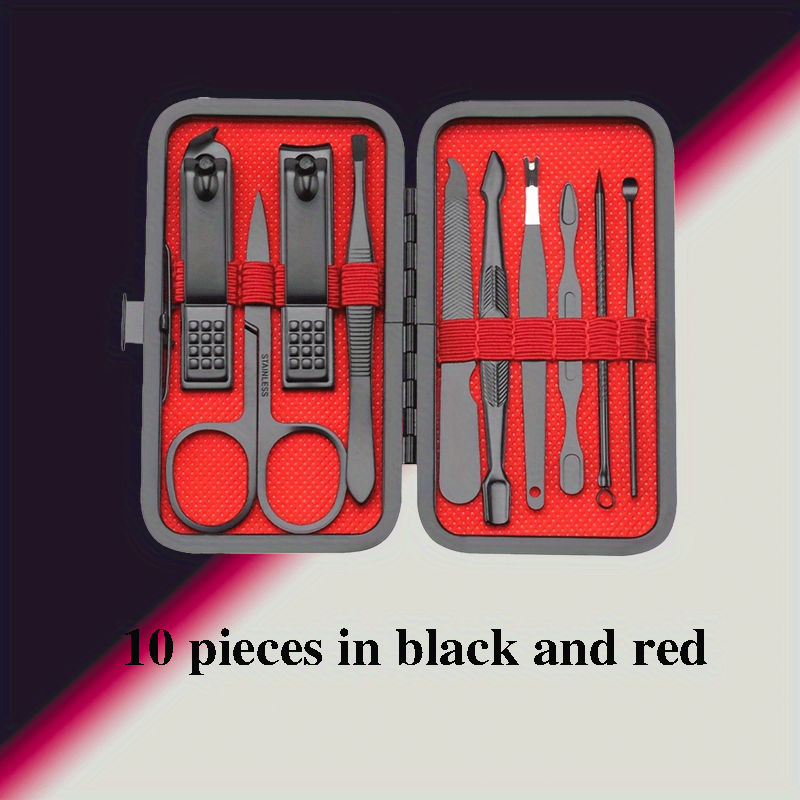 

Manicure 10pcs Set, Travel Manicure Set, Full Manicure Care Set, For