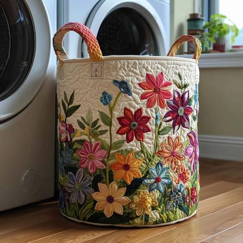 quilted dirty laundry basket large capacity denim laundry basket with handles foldable storage box for bedroom bathroom or cabin laundry baskets