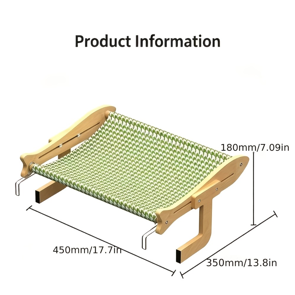 Image of Cat Hammock Hanging On Windowsill Sunbathing In , Cat Bed Hanging Bedside Window Balcony Hanging, Cat Sunbathing Platform With Strong Load-bearing Capacity