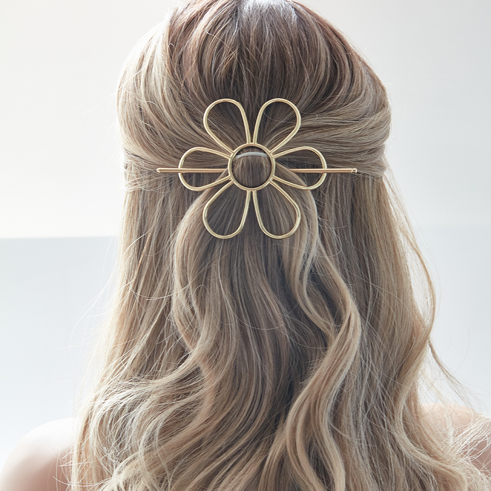 TEMU 1/2pcs Boho Chic Metal Alloy Hair Sticks With Unique Sun & , Vintage Hair Additions For Women, Stylish Bun Holder & Hair Styling Tools For Daily