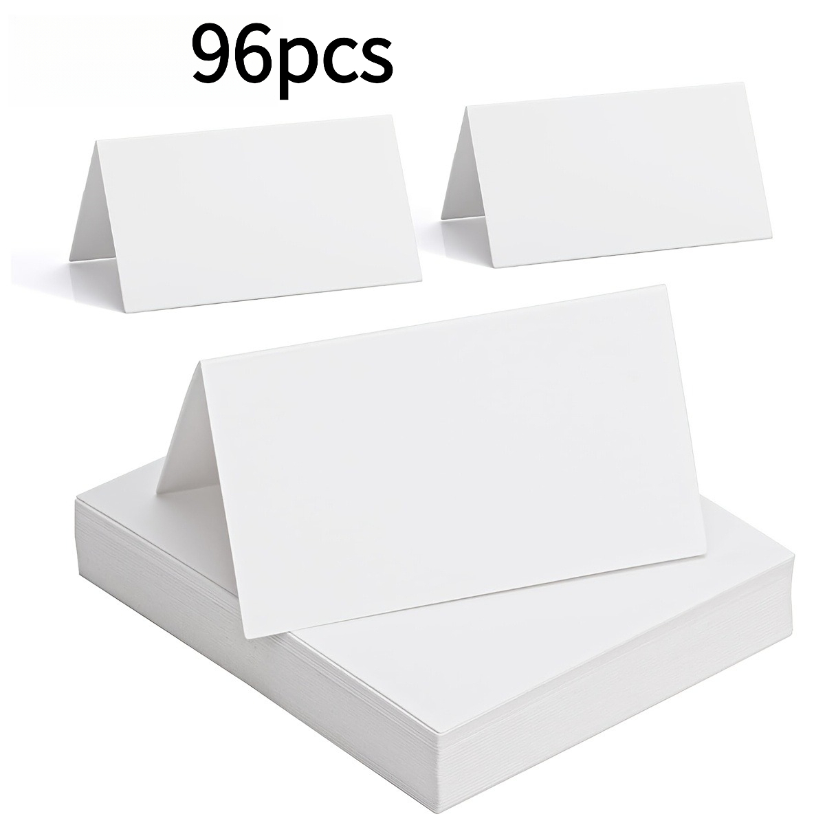 TEMU 48/96pcs Table Cards Wedding, Blank Table Cards, , Space Card, Table Decoration, Suitable For Decorating Tables , Birthdays, Parties, Baptisms