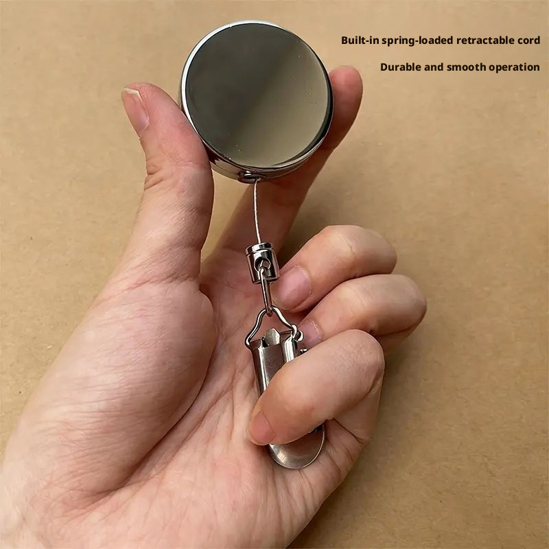 TEMU Multifunctional Retractable Clip, Creative Automatic Rebound Shrinkable Hook Clip, No-drill Required, Easy-pull Rope Towel Hanger, Clothes Clip,