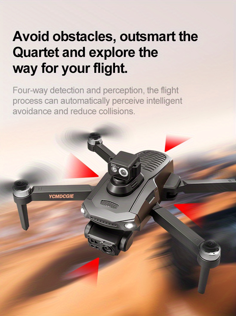 [5G Dual-mode Folding Drone]4K Optical Flow GPS Drone with WIFI FPV | Servo Gimbal Stabilization + Dual-lens Switch Aerial Photography | Two Batteries for 50-minute Long Battery Life + Omni-directional Obstacle Avoidance | USB Charging, Smart Follow/ One-key Return, Easy to Operate | Ideal Gift for Men/ Birthdays/ Festivals