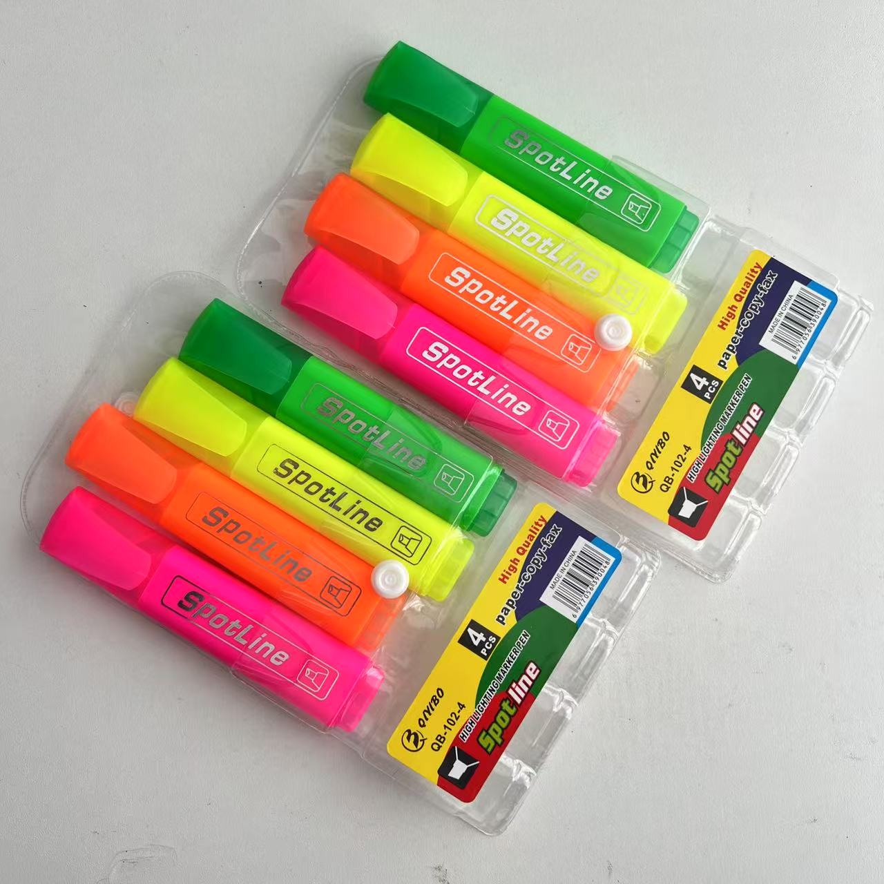 TEMU 2-pack (8pcs) Hammer-tip Highlighters & Markers - Quick--based Suitable For Drawing, Coloring, Note-taking, Compatible For Business,, Office,