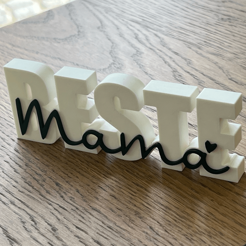 E-shop Statuen-Ornament mit Aufschrift, geeignet als Geschenk zum Muttertag & Vatertag, reiche Farbauswahl, ikonische Eltern-Symbole aus Kunststoff