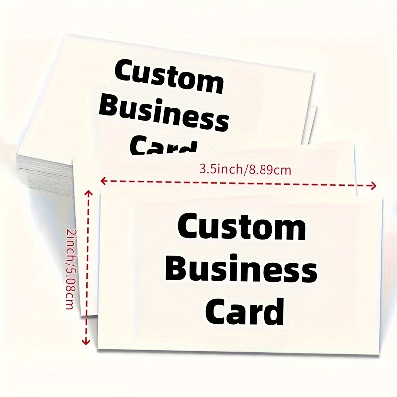 200/500pcs Custom Luxury VIP Business Cards PVC, Matte Finish, Double-Sided Logo, Personalized Text and Design, Suitable for Corporate Use