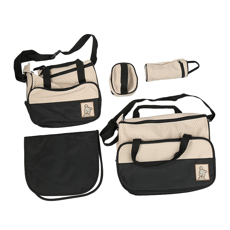 Multi-functional 5pcs High , Tote, Black.