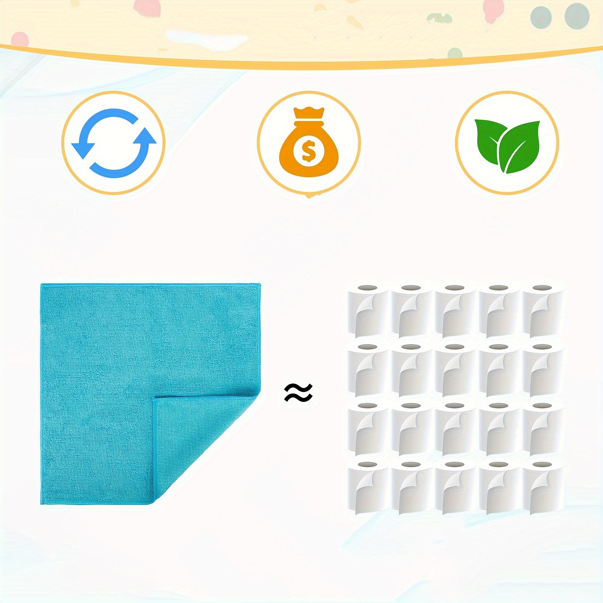 50pcs of Versatile Microfiber Cleaning Towels, Reusable Cleaning Cloths - Absorbent, Durable, And Quick-Drying, Suitable for Kitchen, Yard, And Commercial Cleaning, Machine Washable, a Great Gift for Friends