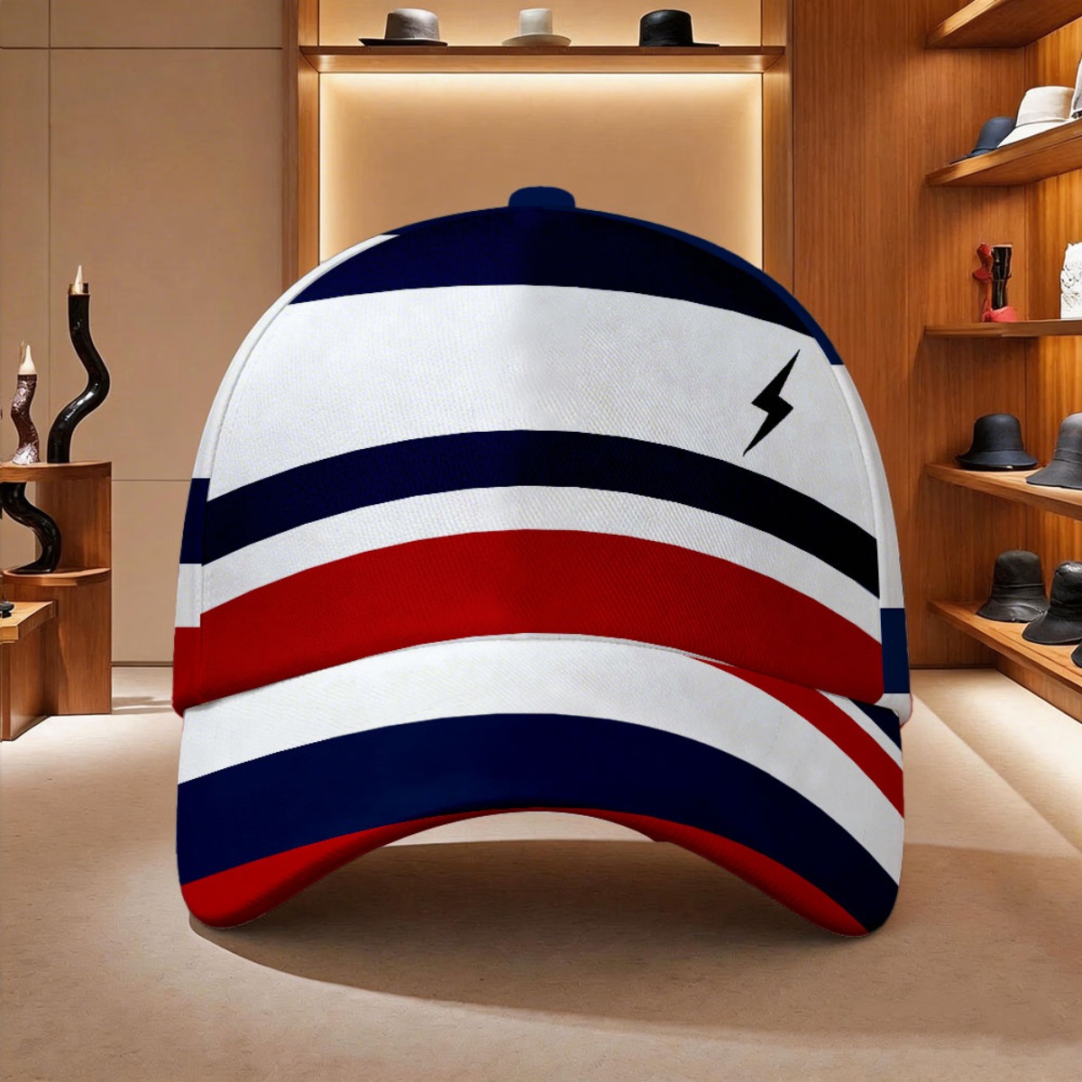 TEMU 1pc Featuring An Abstract , This Classic Baseball Is A Trendy Dad Hat. It Has An And A Look, Casual , Parties, Sports, Or As A Thoughtful Gift