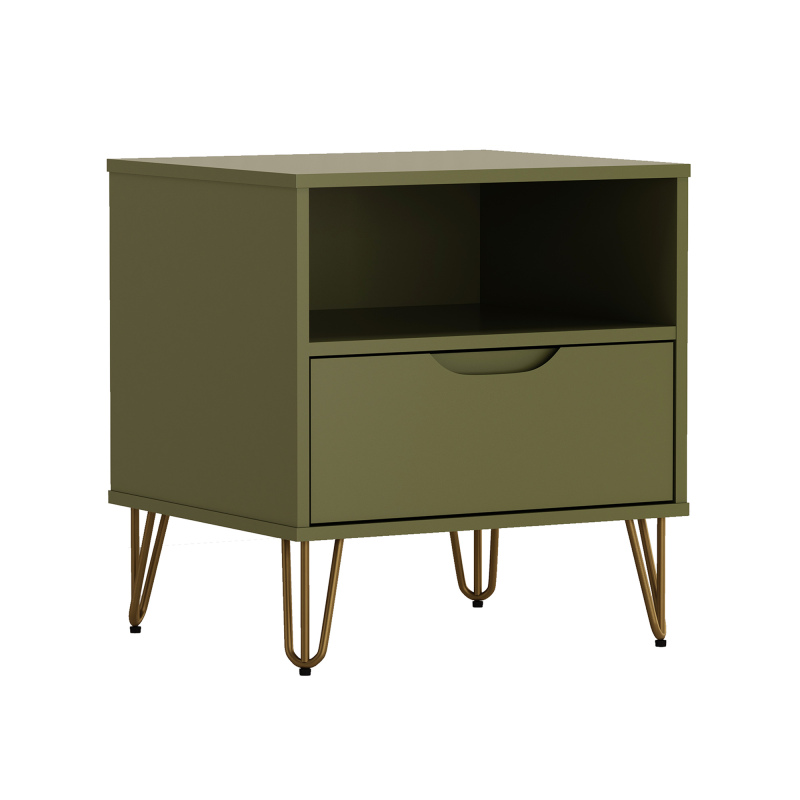 Nightstand in Olive Green