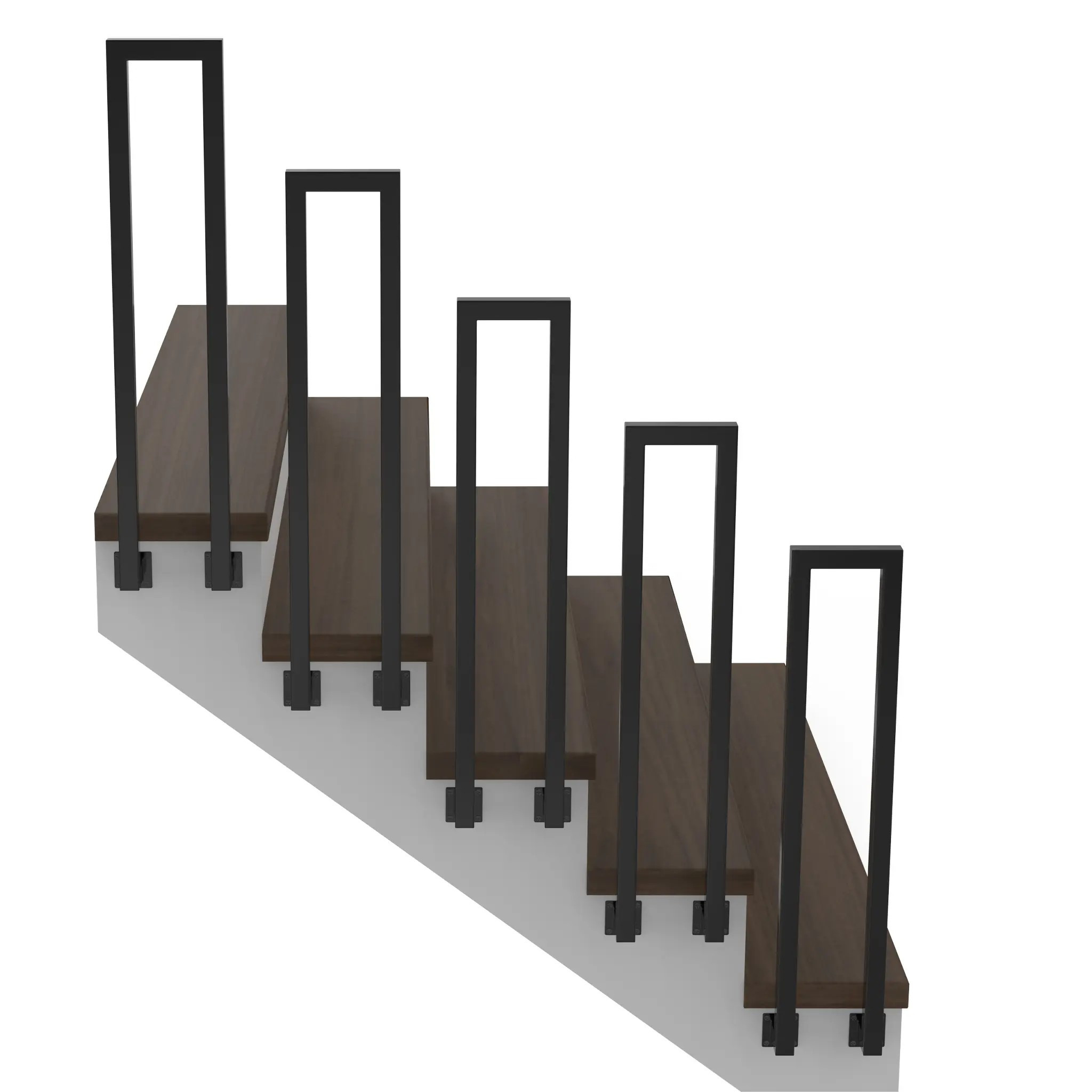 E-shop Vielseitige U-förmige Handlauf für Treppen und Balkone – Verstellbare Höhe 85-100cm für die Installation im Innen- und Außenbereich