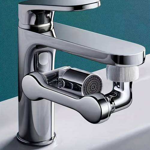 photo de l'article Robinet rotatif avec un design à 1080° résistant aux éclaboussures - Doté d'un style bras robotique et fabriqué en plastique durable. Idéal pour les cuisines et les salles de bains, ces robinets modernes font de excellents cadeaux et sont livrés avec des adaptateurs de robinet.