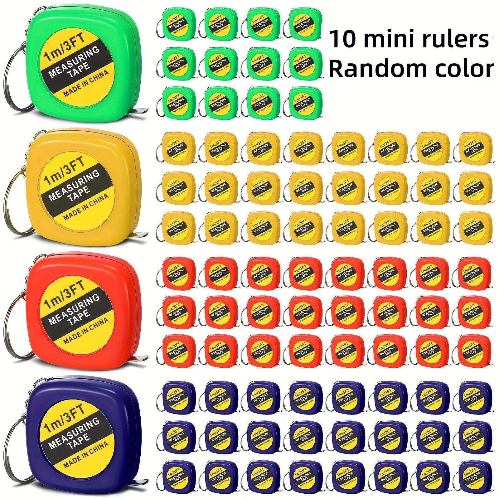 TEMU 48pcs Random Colors Keychain Measuring Tapes Retractable Mini Measuring Tape With 1m/3ft Mini Tape Measure Bulk For Daily Use, Parties, And