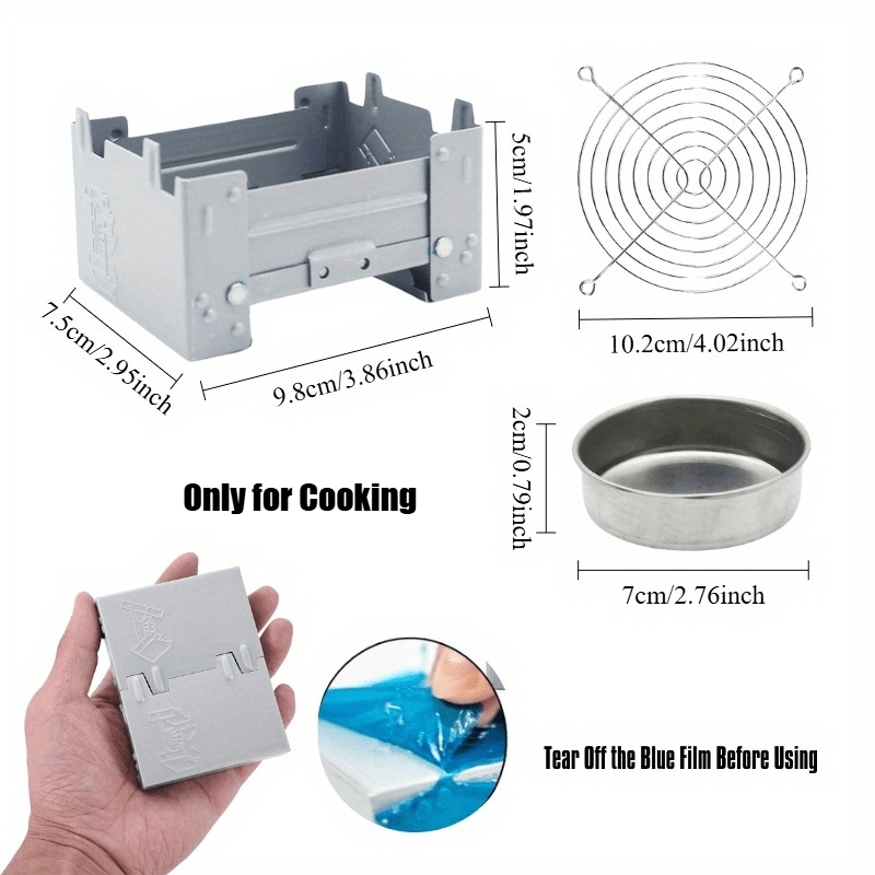 Outdoor Foldable Stove Set for Hiking and Camping