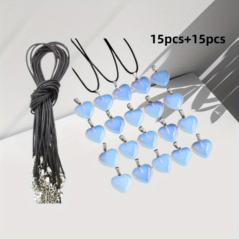 TEMU 30pcs Heart-shaped Pendant Set - Perfect For Making, Ideal Holiday Gift