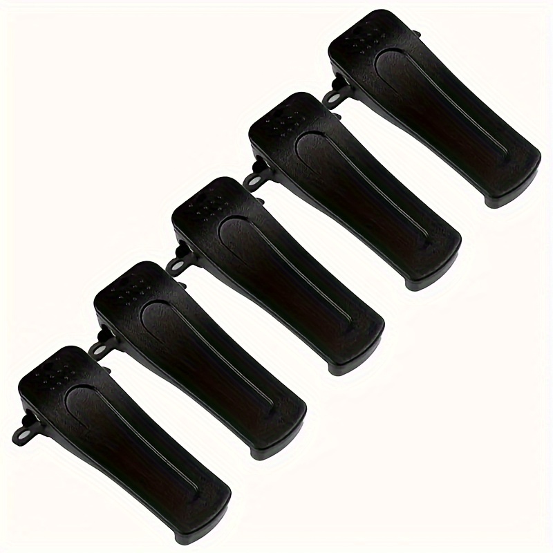 TEMU 5pcs Radio Belt Clip Accessories, Compatible With H777 & Baofeng 666s//888s, Lightweight Durable Plastic With Secure Screw Mounting, For Outdoor
