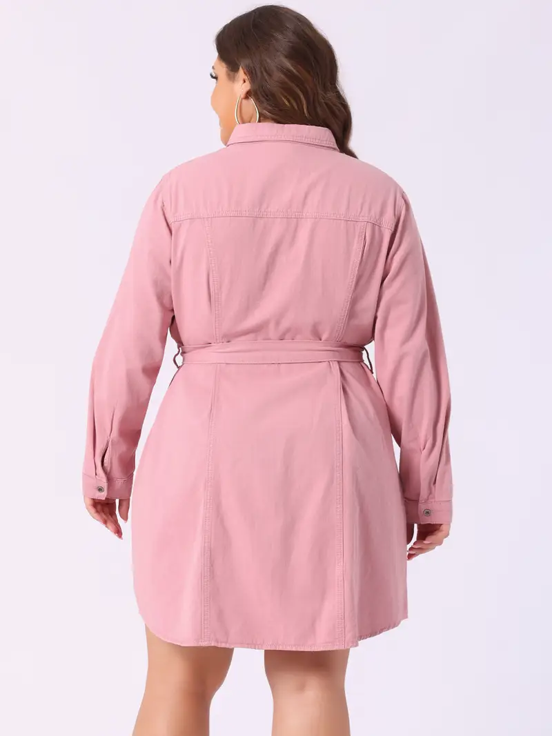 plus size womens plus size denim dress shirt button collar - Temu plus size womens plus size denim dress shirt button collar - Temu