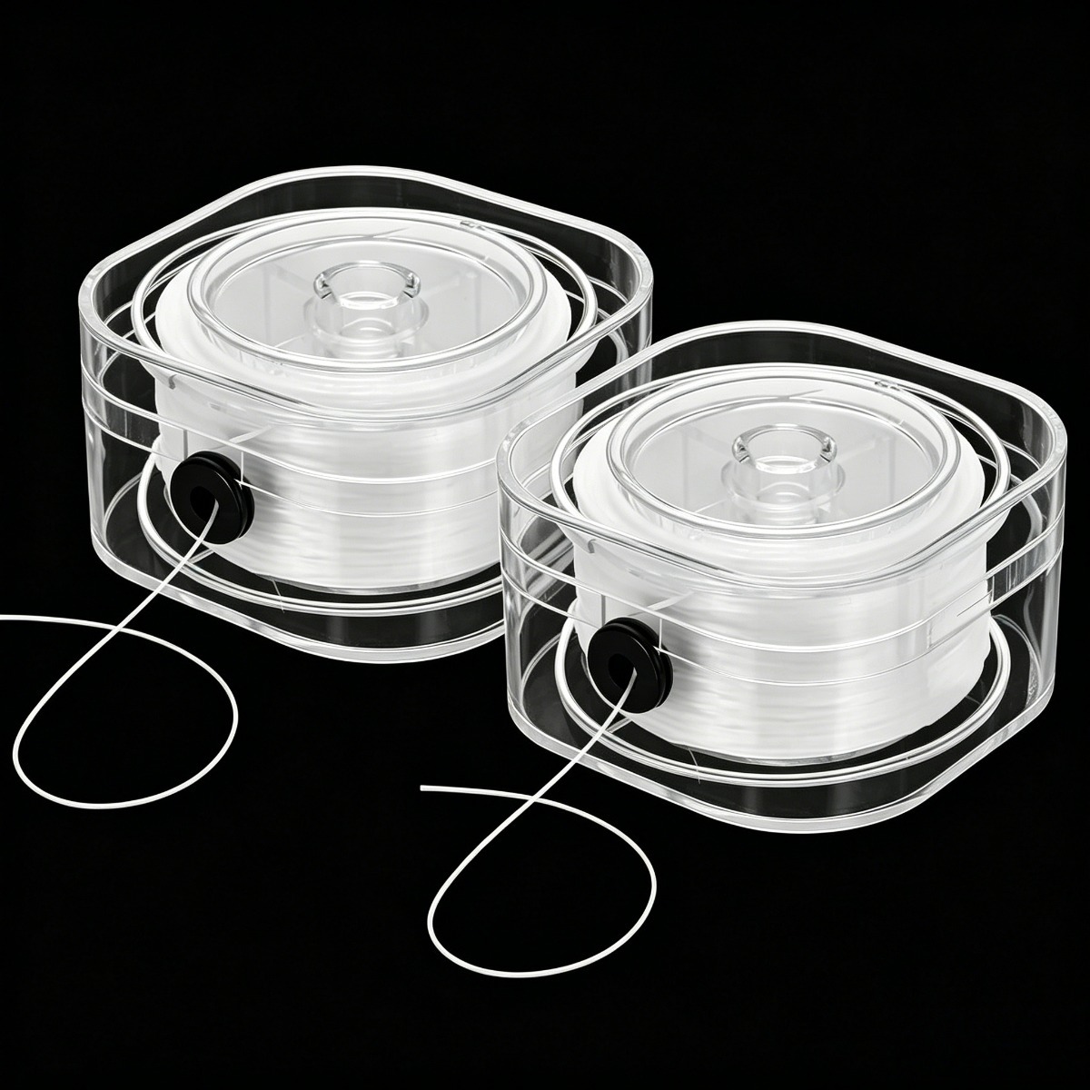 TEMU 2 Rolls Total Length Elastic String For Bracelets, Stretchy Strings Stretch Bead Cord Transparent String Thread For Jewelry Bracelet Making