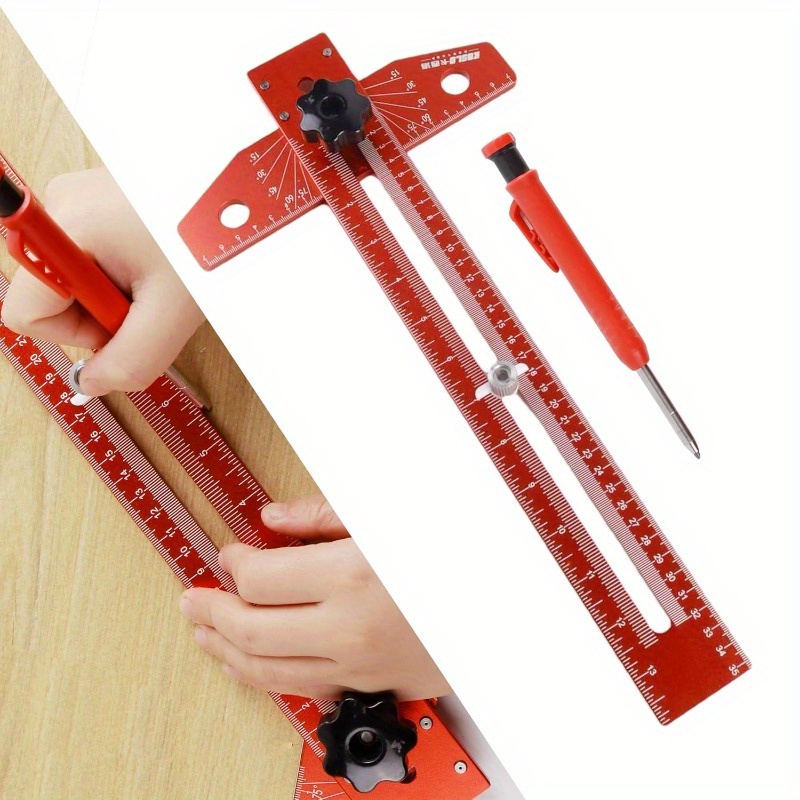 Precision Flex Angle & Arc Marking Tool - 13.6 Inch Adjustable Ruler For Metalworking, Pipe Bending, Woodworking & Construction