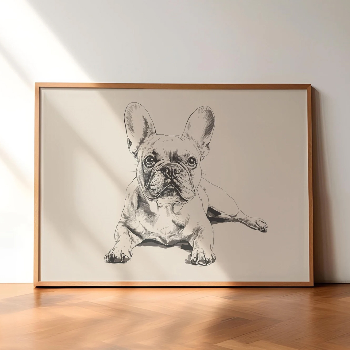 TEMU 2d Flat, 2d Flat, 1pc Wall Decor Featuring A Humorous Print, A Vibrant Sketch Of A Dog On Canvas, Perfect For Decorating Room Or Enhancing