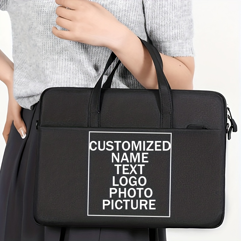 Customized Laptop Bag with Personalized Name and Logo Printing
