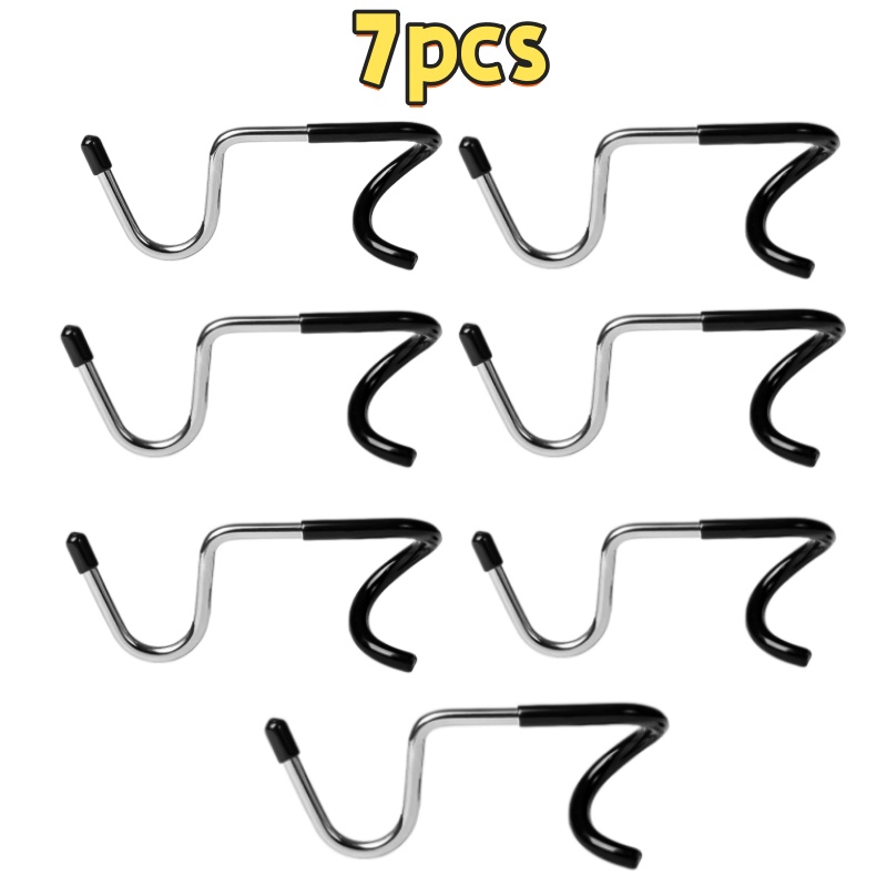 Temu – TEMU 7pcs Stainless Steel Camping Hooks- Durable, Multifunctional Hangers Suitable For Lights, Clothes, And Accessories- Perfect For , Camping Gear.