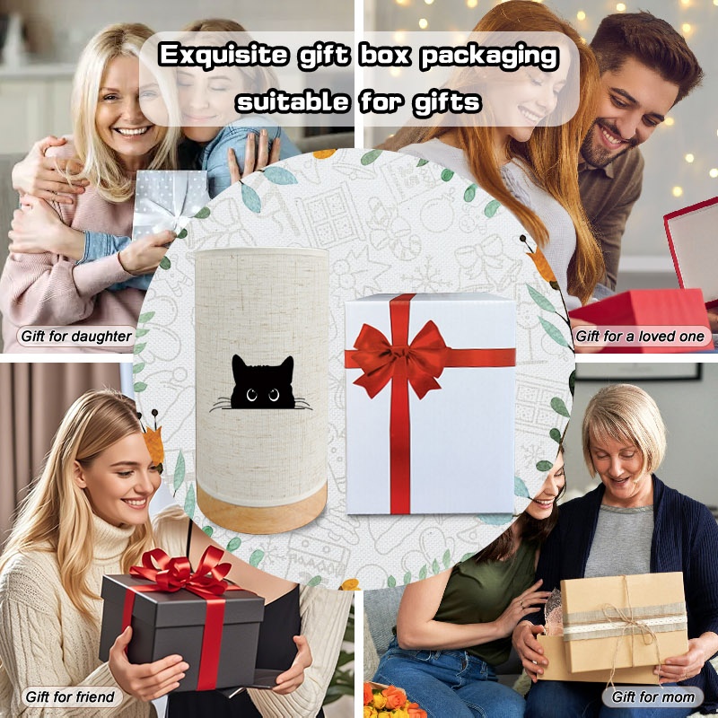 Cute Cat Silhouette Table Lamp for Home & Office Use