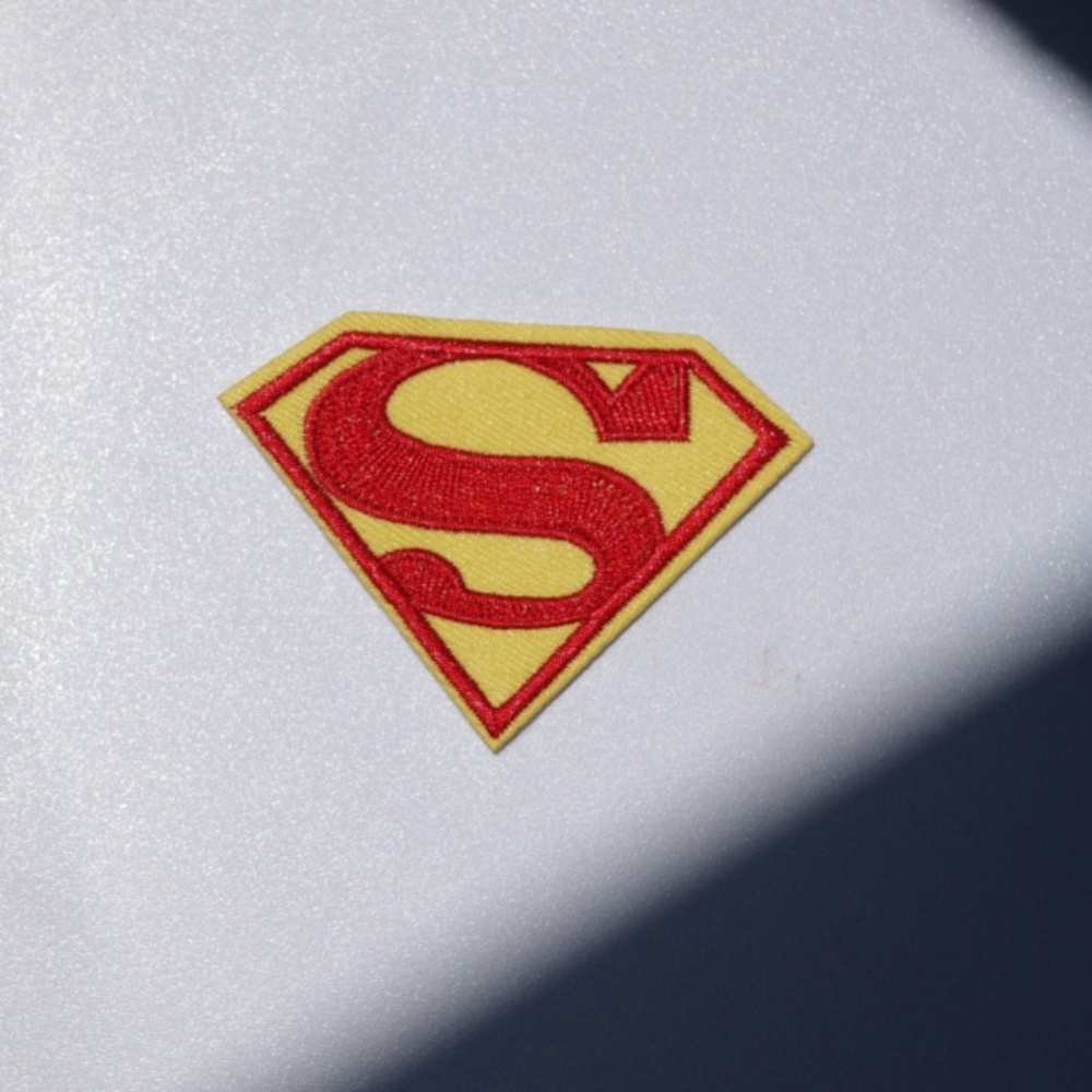 TEMU Wb Warner . Superman Logo Patch, Superman -one Emblem Embroidered Patch, Superman Logo Suitable For Clothing Mending And Decoration, Unique