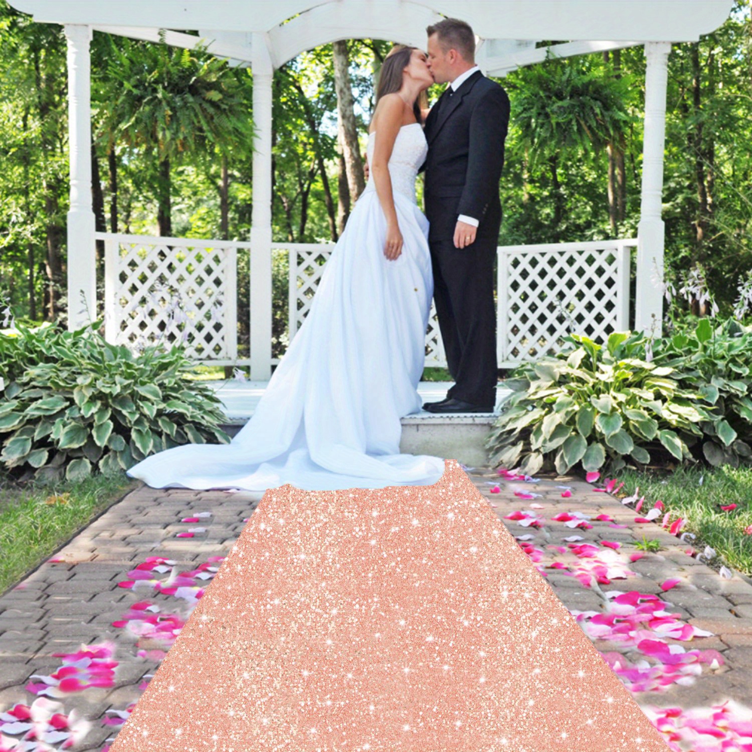 1pc 4x20ft sparkling sequin wedding aisle runner - glittery design for  bridal showers, bachelorette parties, and wedding decorations, wedding  decorations - home & kitchen - Temu
