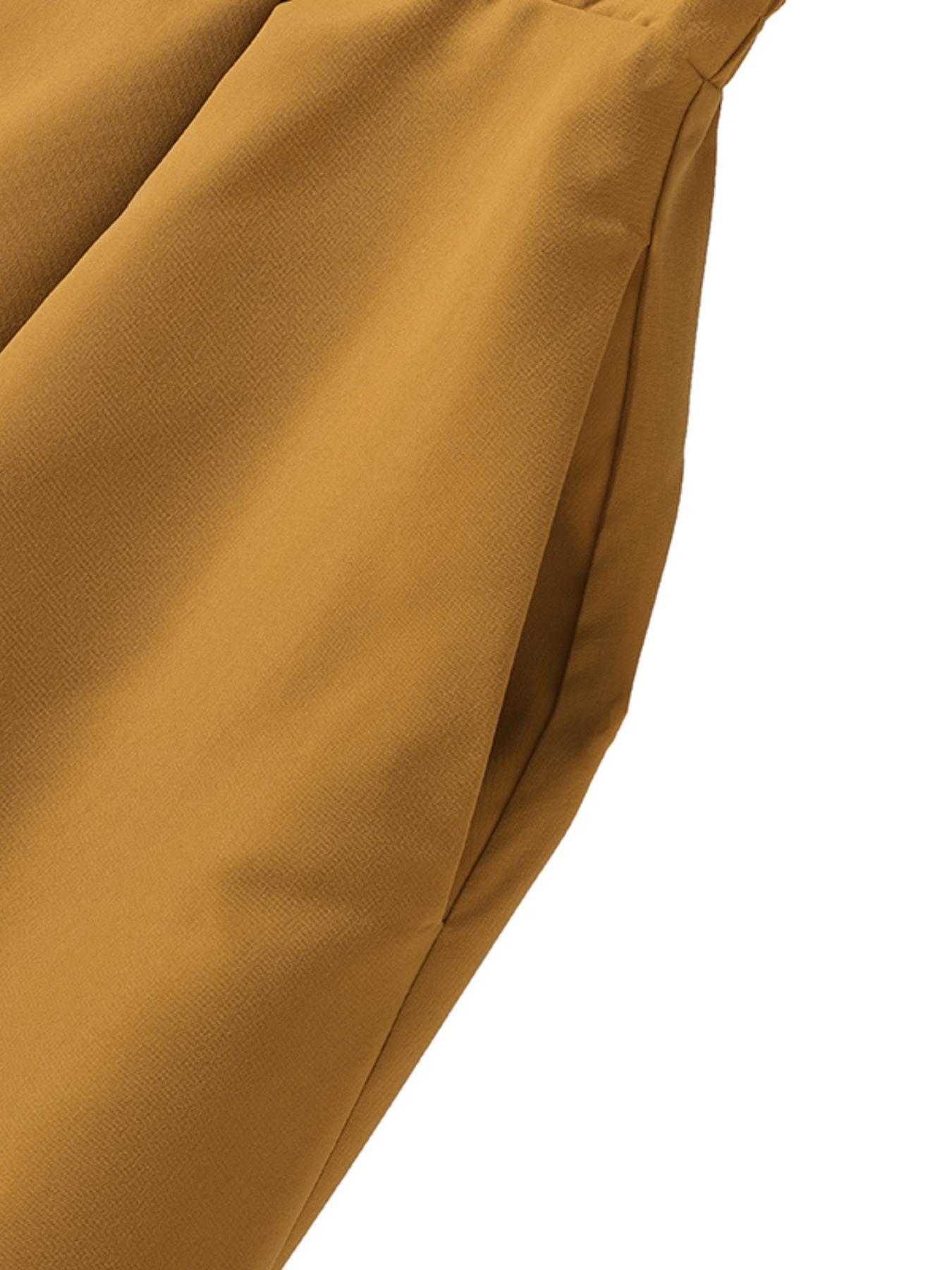 2pcs women sets oversized 3 4 sleeve blouse round neck baggy   and pants wide leg long trousers suits lightweight solid simple casual loose outfit plus size details 5