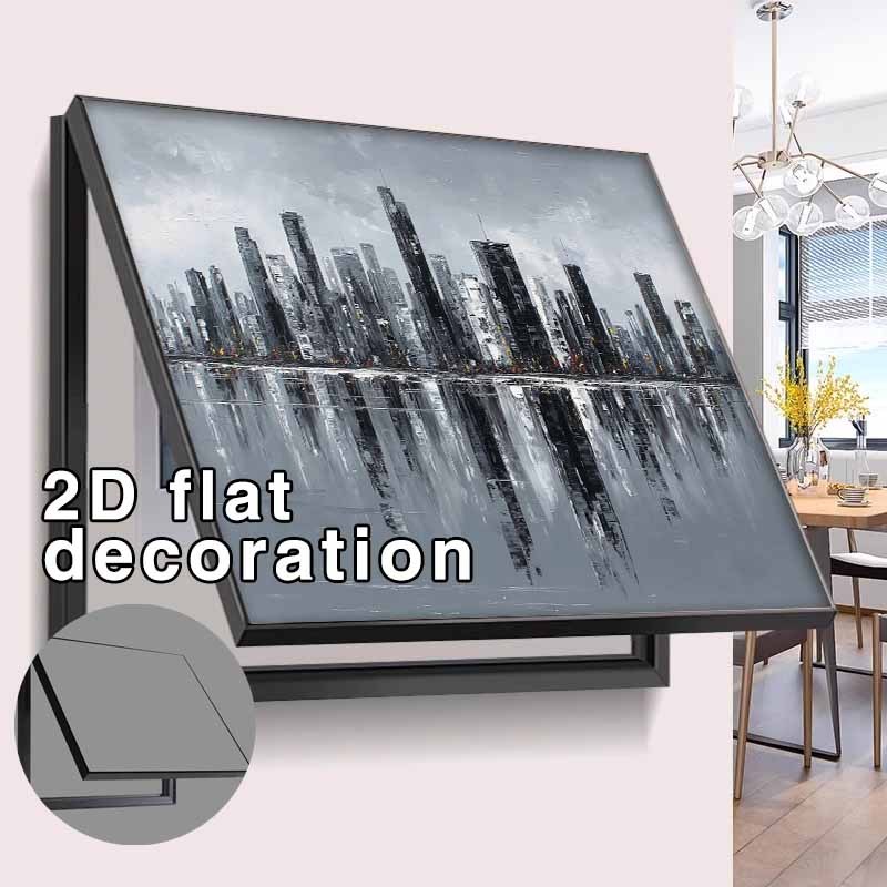 TEMU 2D - [2D ] 1pc Moderno Minimalista Paisaje Cubierta Decorativa para Toma de Corriente de Medidor Eléctrico, Diseño 2D , Decoración del Hogar a ,