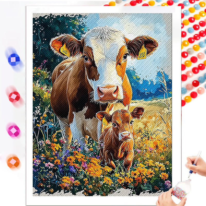 4-teiliges Diamant-Malerei Set Pferde – DIY 5D Diamantbilder 30,5x30,5 Cm, Für Anfänger & Heimdekoration