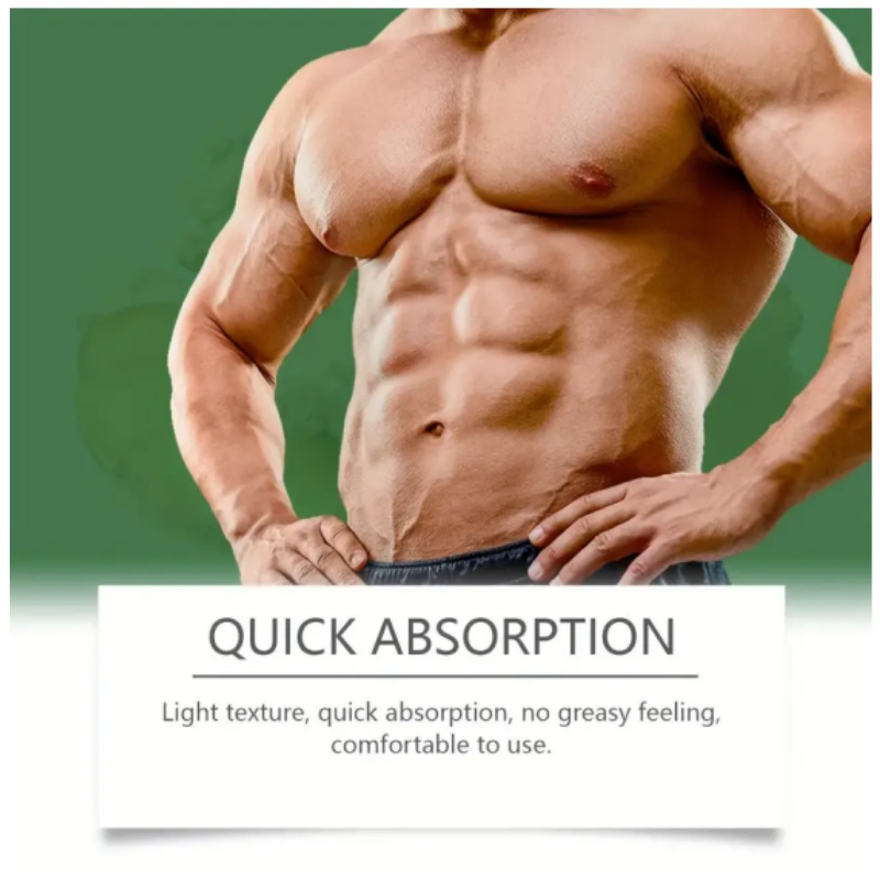 Bee Venom Heat Cream. Men's Bee Venom Abdominal Cream, Six-Pack Abs Lifting Moisturizing Firming, Light Beige, Enhanced Workout Effect, Men's Fitness Sports Line Muscle Body Six-Pack Cream, Muscle Care Cream for Workout, Suitable for Abdomen, Chest
