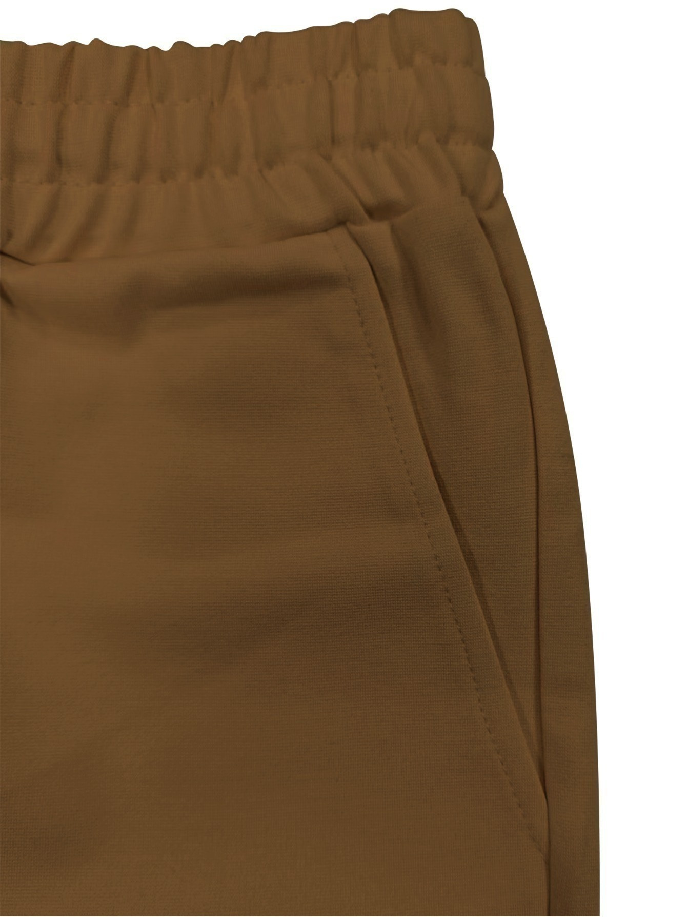 Men's Casual Two-Piece Set, Pure Cotton Round Neck Short Sleeve T-Shirt and Work Pants with Pockets