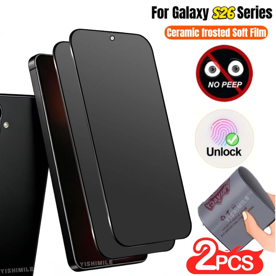 2 kosa mat folije za zasebnost, keramična folija iz mehkega materiala, primerna za Samsung Galaxy S22 5G/S22+