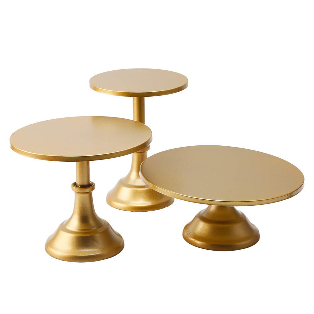 TEMU 3pcs Metal Stand, Cake Stands For Dessert Table, Dessert Table Display Set, 12 Inch Round Cake Stand For Party, Wedding, Birthday, Baby Shower,